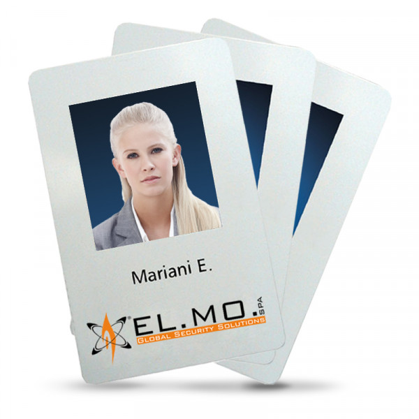 ELMO IPC80P Tessera di lettura a prossimità di tipo passivo (EM 125 kHz) distanza di lettura fino a 10 cm. Superficie personalizzabile graficamente su richiesta