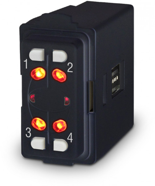 ELMO IZENITH Inseritore settorizzabile a 4 settori in grado di parzializzare, comandare e controllare l’impianto antintrusione