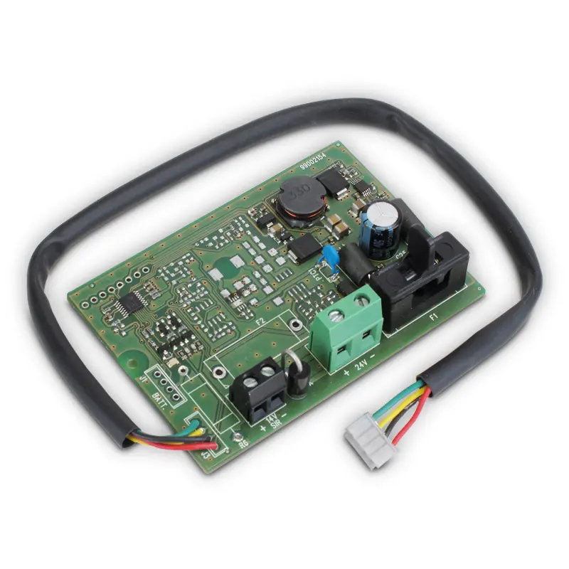 ELMO MDPOWER24 Modulo per alimentare centrali antintrusione VILLEGGIO da fonte esterna a 24 Vcc. Da utilizzare quando le centrale è installata in camper o natanti dotati di impianto elettrico a 24 V. Obbligatorio in sostituzione di MDPOWER e del pacco batteria