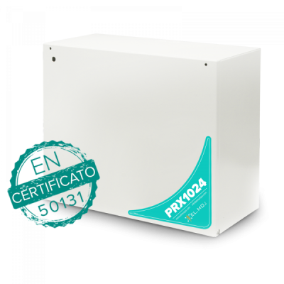 ELMO PRX1024 Centrale ibrida cablata/wireless a 1024 ingressi con interfaccia LAN integrata e 2 linee seriali RS-485 indipendenti