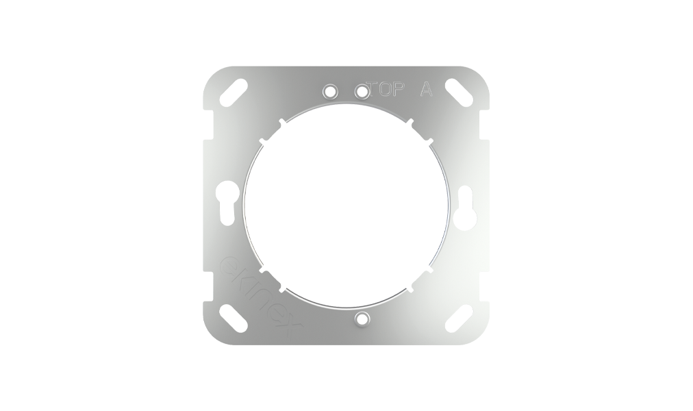 EKINEX Supporto di montaggio quadrato (termostati e Touch&See serie FF)