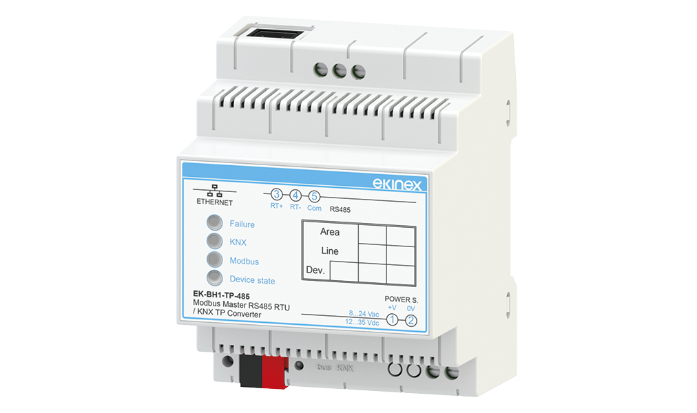 EKINEX Gateway Modbus RS485 master - KNX