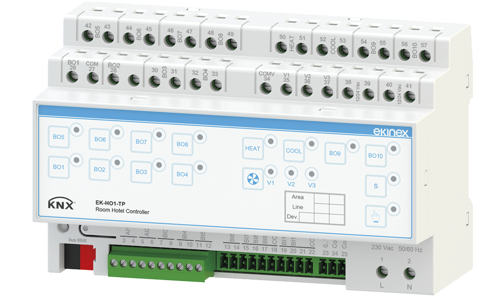 EKINEX Modulo ingressi/uscite per applicazione hotel