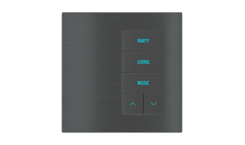 EKINEX Pulsante 5 tasti con testi/simboli retroilluminati e sensore di prossimità (versione destra)