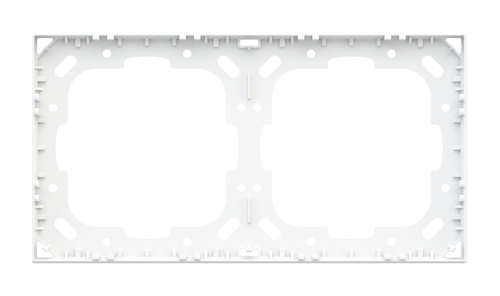 EKINEX Telaio adattatore a 2 posti ('NF) - bianco