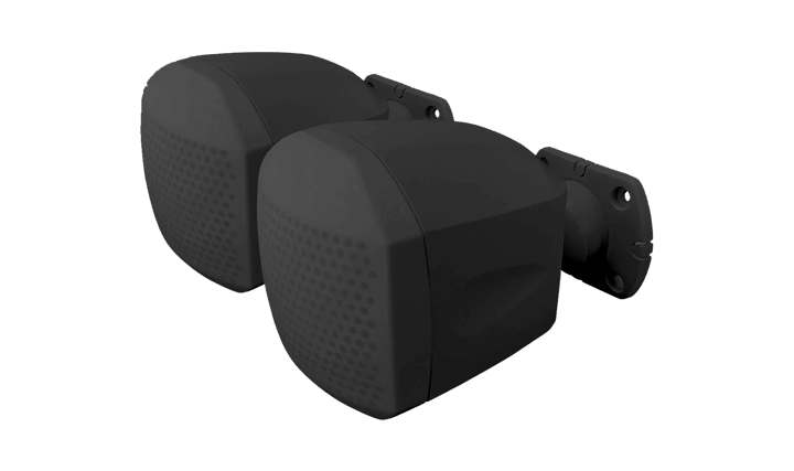 EKINEX Speaker da parete IP66 (coppia) - nero