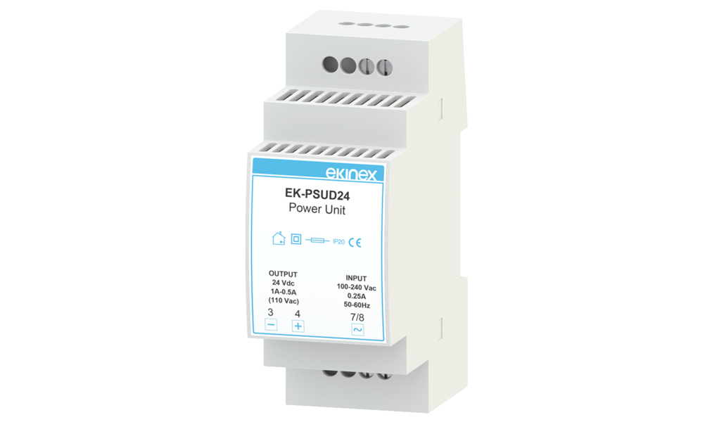 EKINEX EK-PSUD24 Alimentatore Switching 230Vac 24Vdc 1A