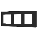 Core Placche per prese finestra tripla 45 x 45 mm Interasse 71 mm - Finitura in  Metallo Spazzolato