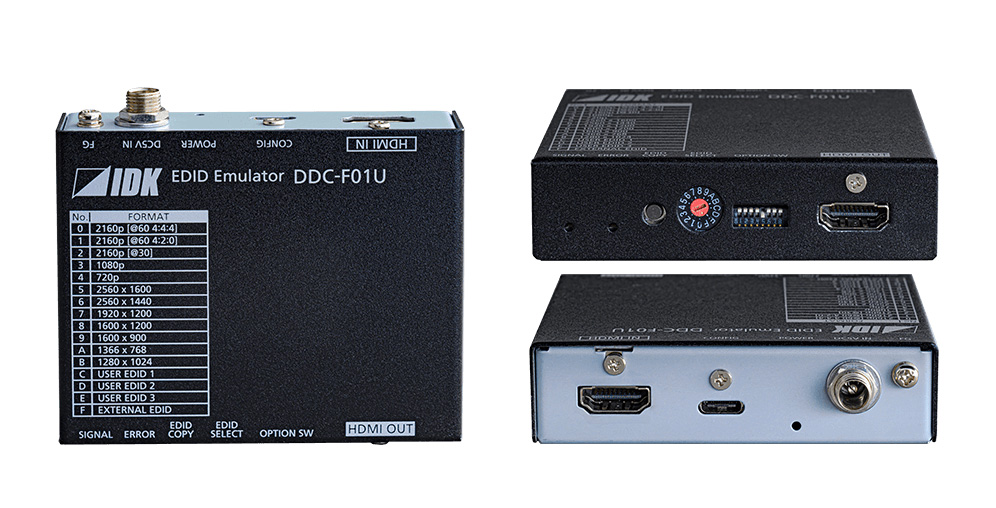 IDKAV IDK DDC-F01U Emulatore EDID e EQ per segnali HDMI 4K@60 HDCP2.2