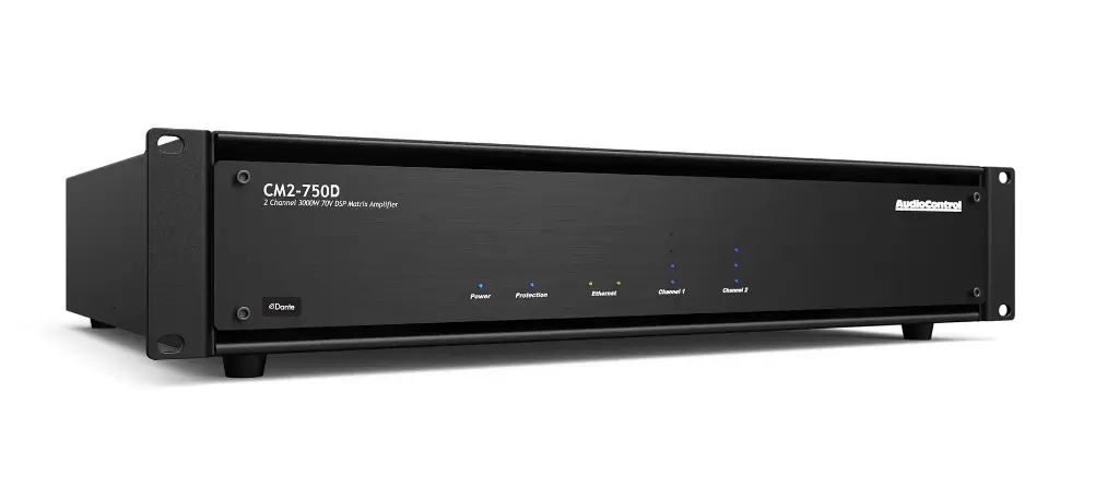 AUDIOCONTROL ACP-CMD-2750 Amplificatore di potenza a 70/100V 2ch (Dante)