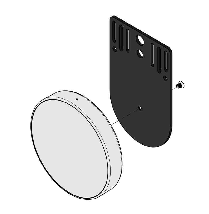 AVA MM-NBM-BL Staffa montaggio a muro NANO BRAIN