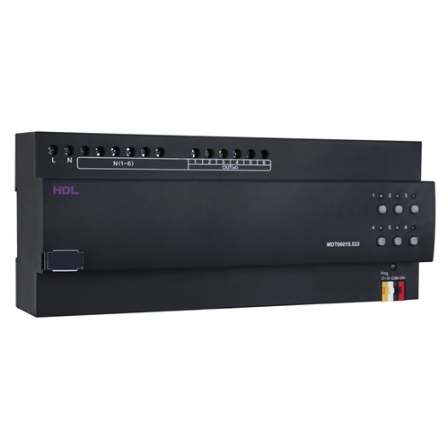 HDL MDT06015.533 Dimmer barra DIN MOSFET 6CH 1.5A