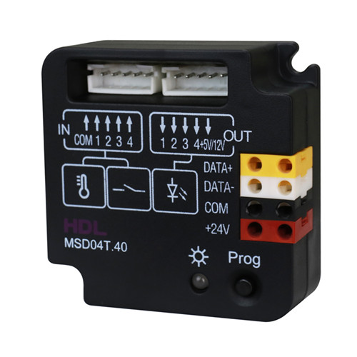 HDL MSD04T.40 Modulo ad incasso di contatto 4 input con sensore temperatura