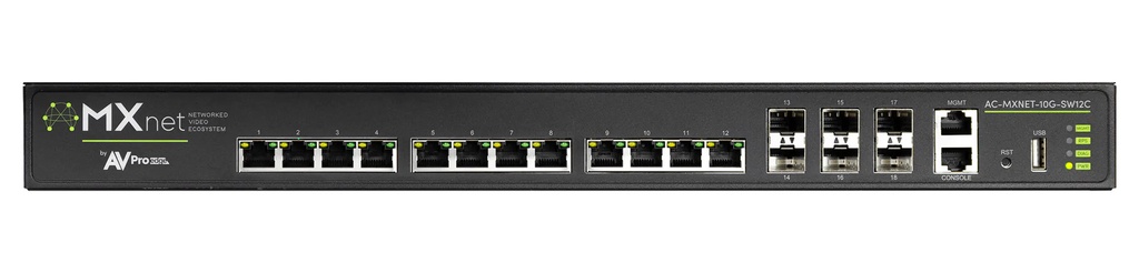 AVPro Edge AC-MXNET-10G-SW12C Switch di rete MXnet10G a 12 porte
