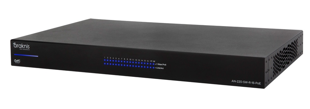 Araknis AN-220-SW-R-16-POE Websmart manag. switch 16+2 porte post. PoE+ parz.
