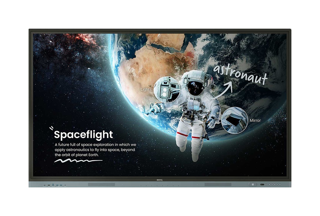 BENQ RM6504 Monitor smart board D-LED 65", 3840x2160, 450cd/mq