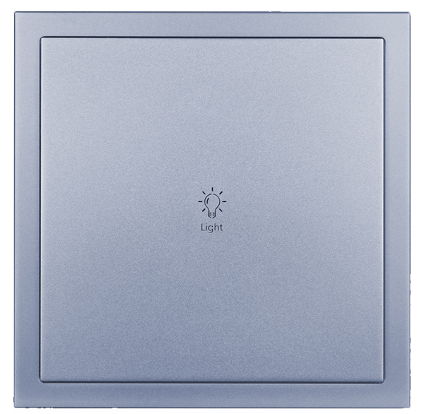 HDL M/PT1RA.1-SG Tastiera Tile 1 puls. singolo met space-gray