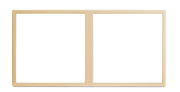 HDL MP2H-EC/TILE.48-M-CG Frame per Tile 2 placche met champagne-gold