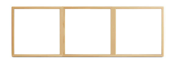 HDL MP3H-EC/TILE.48-M-CG Frame per Tile 3 placche met champagne-gold