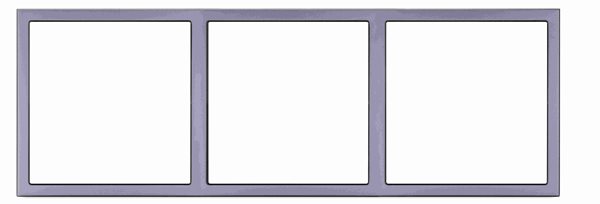 HDL MP3H-EC/TILE.48-M-SG Frame per Tile 3 placche met space-gray