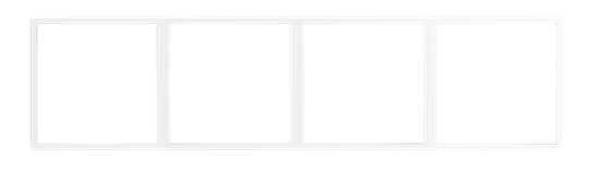 HDL MP4H-EC/TILE.48-P-IW Frame per Tile 4 placche pla ivory-white