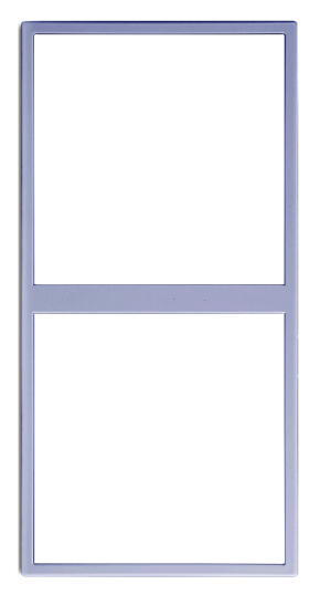 HDL -MP2V-EC/TILE.48-SG Frame per pannello 2 posti serie Tile, grigio siderale