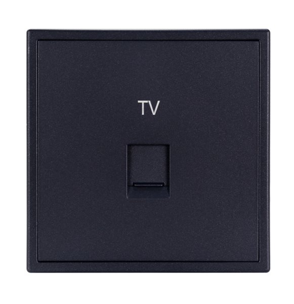 HDL MP1-W-CATV/TILE.48-AG Placca presa CATV serie Tile ash-gray