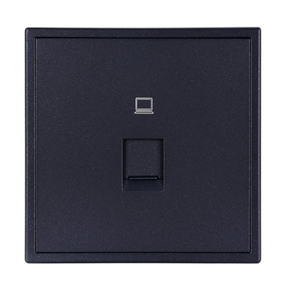 HDL MP1-W-ETH/TILE.48-AG Placca presa Ethernet serie Tile ash-gray