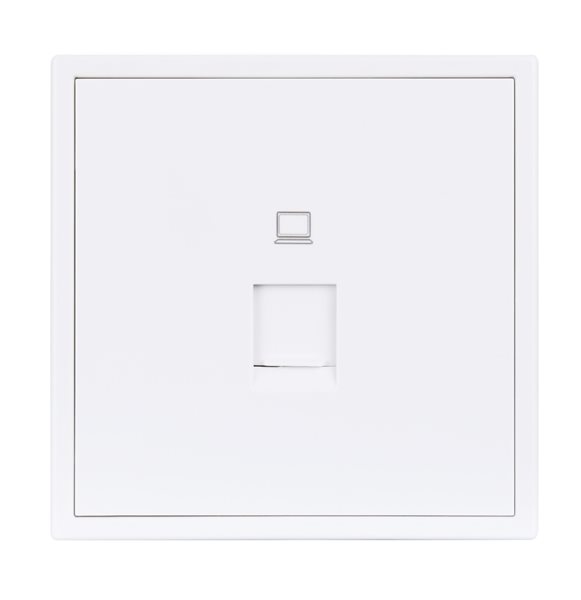 HDL MP1-W-TEL/TILE.48-IW Placca presa Telefonica serie Tile ivory-white