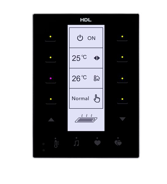 HDL M/MPT14.1-A2-46-BL Modern Touch Panel KNX DLP nero