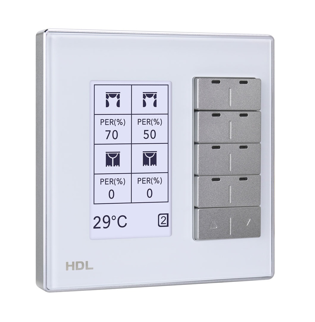HDL M/DLP04.1-A2-46-US-WH Modern Smart Panel KNX DLP US bianco