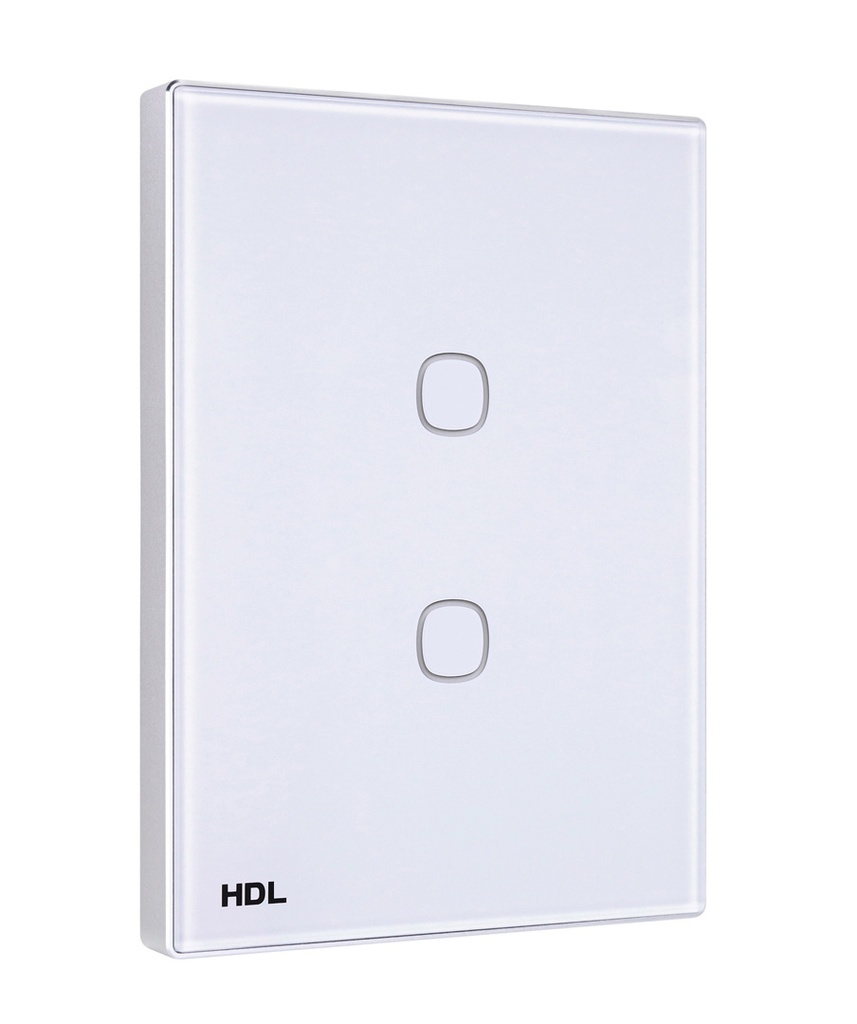 HDL M/TBP2.1-A2-46-US-WH Tastiera iTouch US 2 puls. bianco