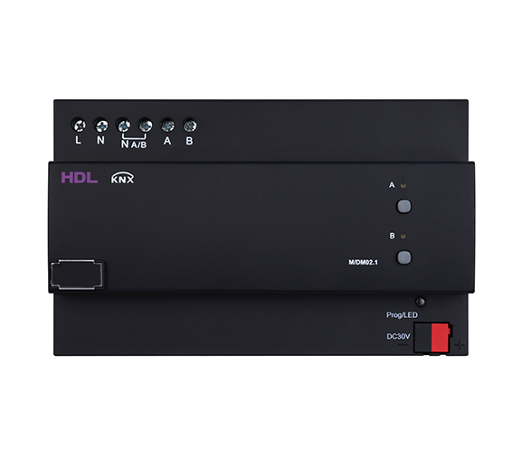 HDL M/DM02.1 Attuatore dimmerabile trailing edge 2CH 8 mod.DIN