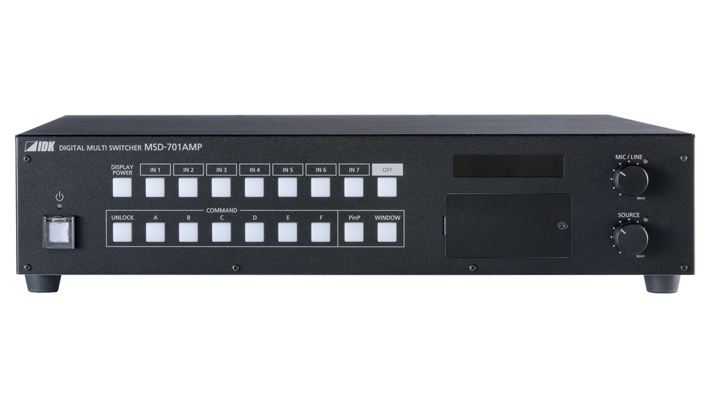 IDKAV IDK MSD-701AMP Switcher 1 scaler seamless +PiP/7 IN/1 OUT + Ampli