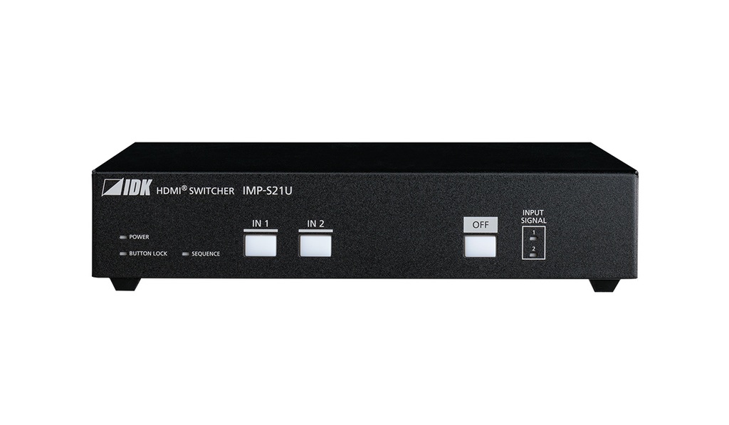 IDKAV IDK IMP-S21U Switcher 2x1 HDMI 4K@60 4:4:4 HDR HDCP 2.2