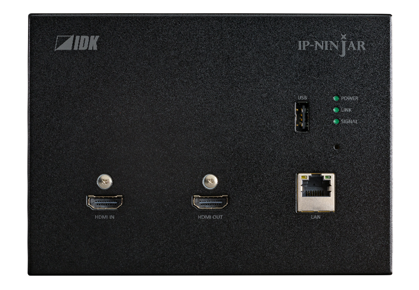 IDKAV IDK NJR-P01UFW-TR-B Transceiver parete IP F.O. 10 GbE/USB/HDMI4K@60 4:4:4