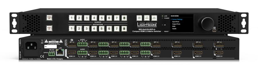 LIGHTWARE MX2-8x8-DH-8DPi-A