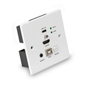 LINDY 38387 Trasmettitore HDBaseT a parete KVM HDMI 4K e USB-C