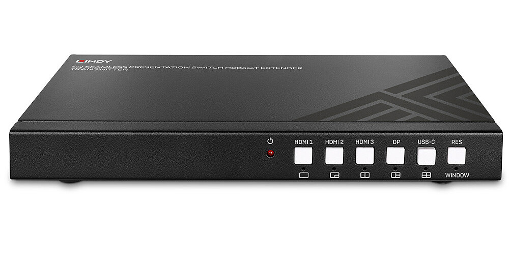 LINDY 38338 Presentation Switch Seamless Presentation Switch Seamless 5 In, HDMI out + HDBaseT