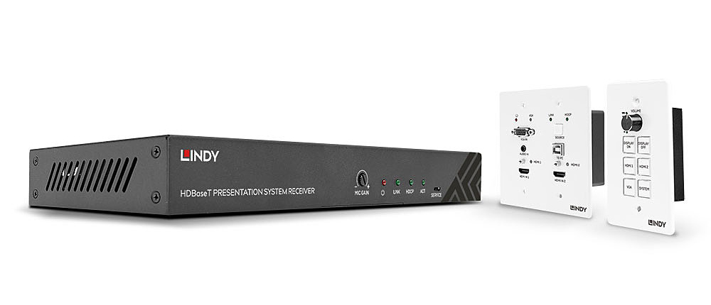 LINDY 38288 Presentation System HDBaseT Presentation System HDBaseT + Pannello di Controllo