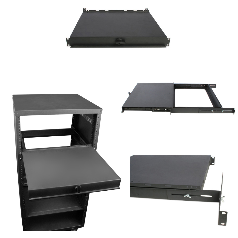 STRONG SR-SHELF-SLIDE Ripiano estraibile 1U profondità 39/60 cm