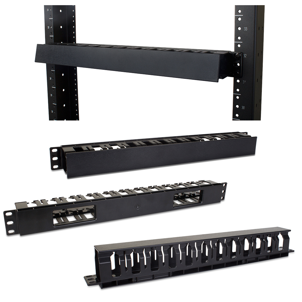 STRONG SR-IT-WIREMGT-HORZ Barra orrizontale passa cavo 1U