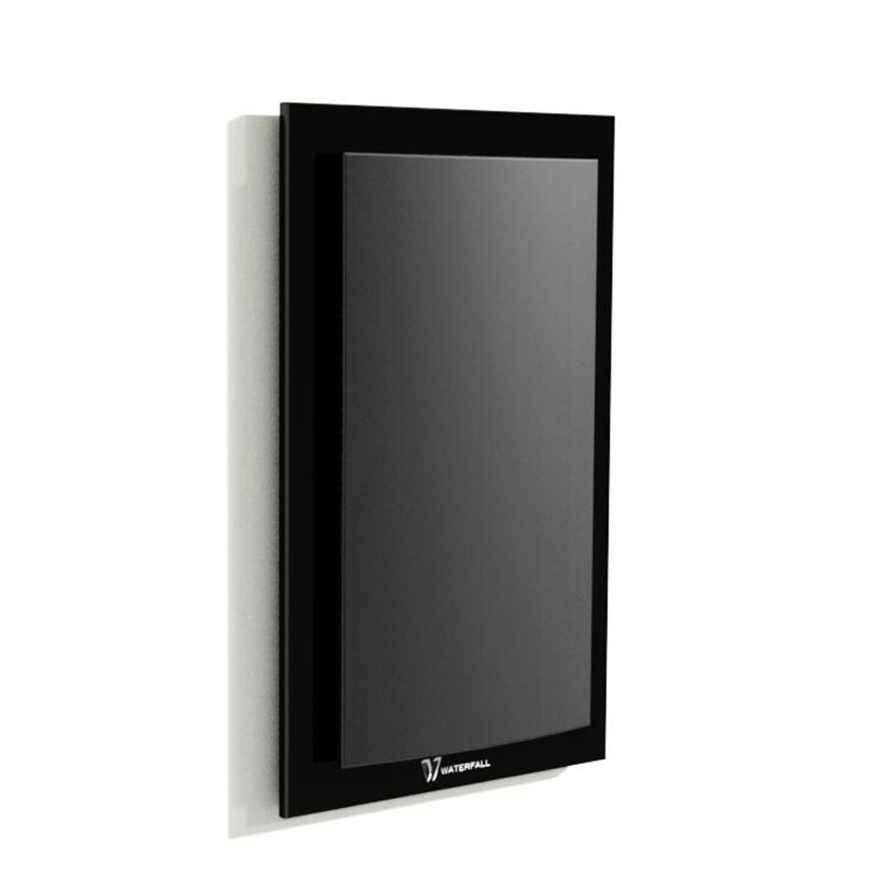 WATERFALL AUDIO HURRICANE IN WALL GLASS BLACK Diffusore a muro a 2-vie
