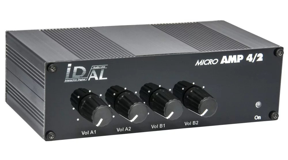 WAVES SYSTEM MICRO AMP 4/2 Ampli stereo 2Ch IN per 4 cuffie indipendenti