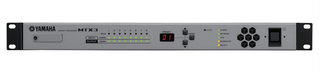 YAMAHA MTX3 Processore DSP 8 in/8 out, 4 ch automixer