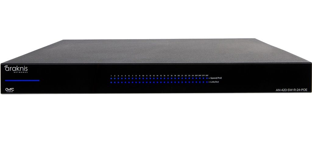 Araknis AN-420-SW-R-24-POE Managed switch 24 porte posteriori