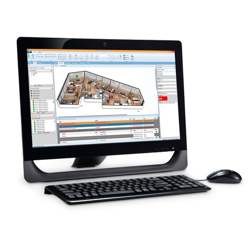 [GPRO1] ELMO GPRO1 Licenza del software di supervisione GLOBALPRO, gestione illimitata di punti allarme antintrusione, antincendio e punti video/telecamere, 1 sito, client illimitati