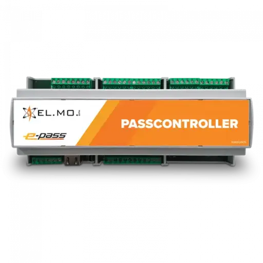 [PASSCT02] ELMO PASSCT02 Controller PASSCONTROLLER su barra DIN per 1 varco, espandibile fino a 32