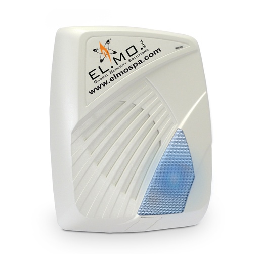 [SA301B] ELMO SA301B Sirena autoalimentata da esterno a 1 tromba con lampeggiatore LED blu e LED stato impianto arancione