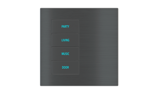 [241EK-E2E-TP-4L] EKINEX Pulsante 4 tasti con testi/simboli retroilluminati e sensore di prossimità